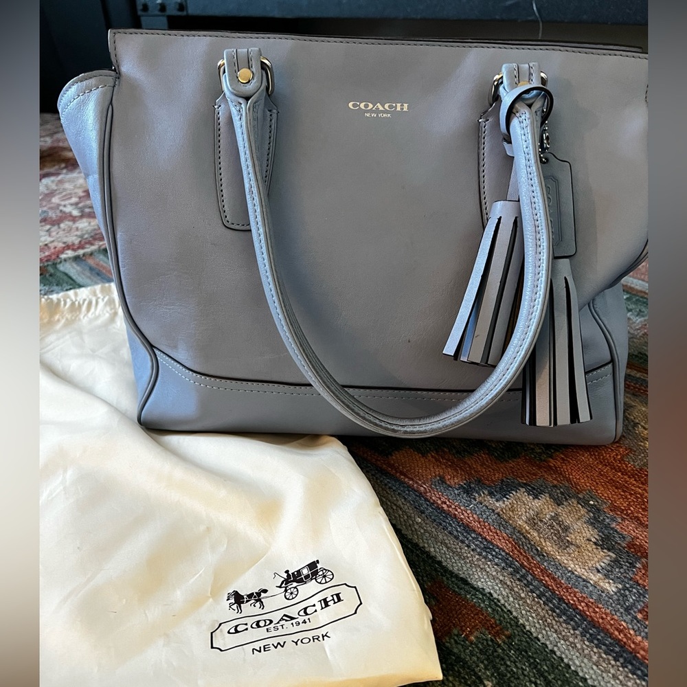 Coach Violet leather Tote “Candace”